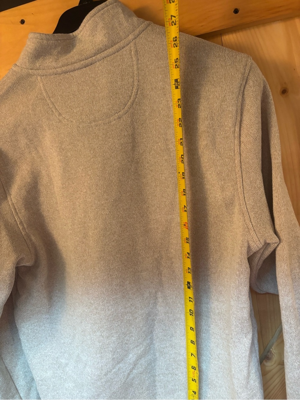 Izod Light Gray Half-Zip Sweater Mens size large - Picture 5 of 6